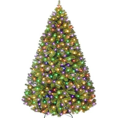 christmas tree colored lights