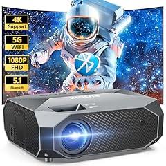 FUDONI 1080P WiFi Bluetooth Projector