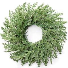AMORISE Christmas Wreath with Lights, 26"