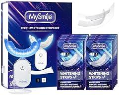 MySmile Teeth Whitening Strips Kit with LED Light