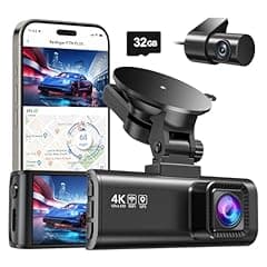 REDTIGER 4K Dash Cam with GPS and Wi-Fi