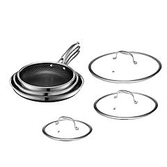 HexClad Hybrid Nonstick Fry Pan Set