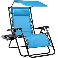Zero Gravity Outdoor Recliner Chair Light Blue