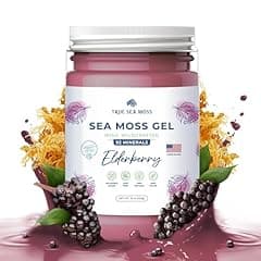 TrueSeaMoss Elderberry Irish Sea Moss Gel 16 Fl Oz