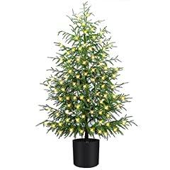 Enven 4FT Pre-Lit Norfolk Pine Tree