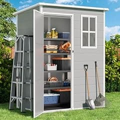 Gizoon Resin Outdoor Storage Shed 5x3 FT