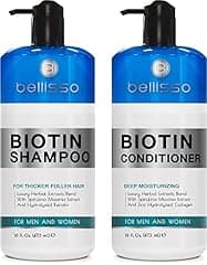 Biotin Shampoo and Conditioner Set by BELLISSO