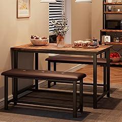 Alkmaar Retro Brown Dining Table Set