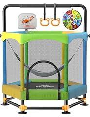 Twinkoo 60-Inch Kids Trampoline with Basketball Hoop