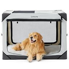 Lesure Collapsible Dog Crate - Light Gray