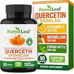 ForestLeaf Quercetin 500mg with Bromelain, Vitamin C & Stinging Nettle