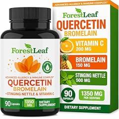 ForestLeaf Quercetin 500mg with Bromelain, Vitamin C & Stinging Nettle
