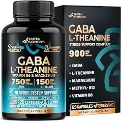 NUTRAHARMONY GABA L-Theanine 900 mg Mood Support