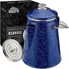 COLETTI Classic 12-Cup Camping Coffee Percolator