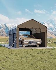 Garvee Metal Carport with Steel Frame and Tarp