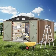 GarveeLife Outdoor Storage Shed with Lockable Door