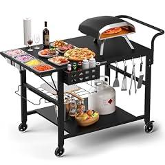 Leteuke Outdoor Pizza Oven Stand Table
