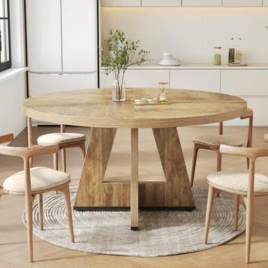 round dining table and chairs