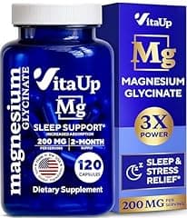 VitaUp Magnesium Glycinate 200mg Supplement