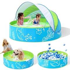 Hikiddy Foldable Pool with Canopy 47in