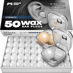 Peace&Quiet Wax Ear Plugs for Sleeping and Swimming