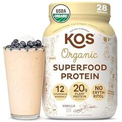 KOS Vegan Protein Powder Vanilla USDA Organic