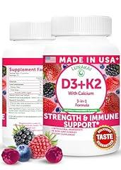 Lunakai Vitamin D3 K2 Gummies with Calcium