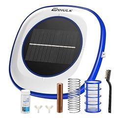 ENHULK Solar Pool Ionizer, Floating Water Cleaner and Purifier - Cleans Pools Up to 45,000 Gallons, Ideal for Above Ground, In-Ground Pools, Spas, and Hot Tubs(Blue)