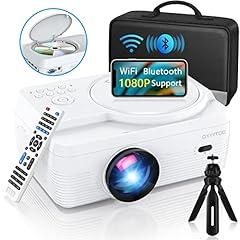 Full HD WiFi Bluetooth Projector with Built-in DVD Player