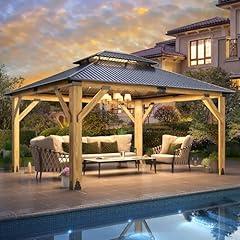 Howsvn 13x15FT Wood Gazebo