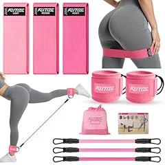 KUTIZE Ankle and Fabric Resistance Bands Set