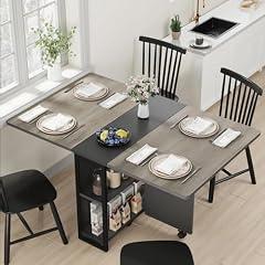 GarveeHome Folding Dining Table with Storage