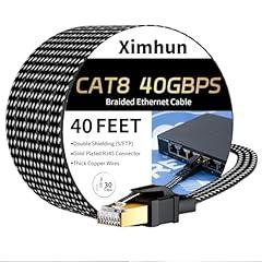 Ximhun Cat 8 Ethernet Cable 40 FT