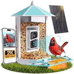 Onlyfly Bird Feeder Camera 2K Solar-Powered