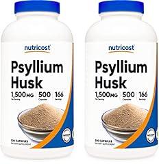 Nutricost Psyllium Husk 1500mg 500ct (2 Bottles)