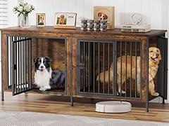 EasyCom Extra Large Double Dog Crate Furniture