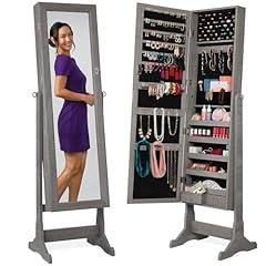 Freestanding Jewelry Armoire Cabinet with Mirror