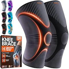DR. BRACE Elite Compression Knee Brace 2-Pack