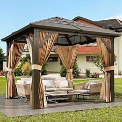 Agrestem 10x10 FT Polycarbonate Hardtop Gazebo