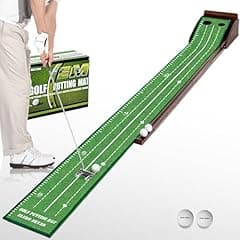 Golf Putting Green with Ball Return Mat