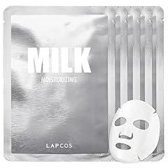 LAPCOS Milk Moisturizing Face Mask 5-Pack