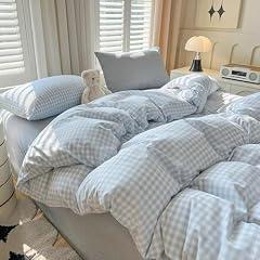 Nayoroom Gingham Queen Duvet Cover Set