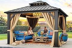 YITAHOME Hard Top Gazebo with Double Roof
