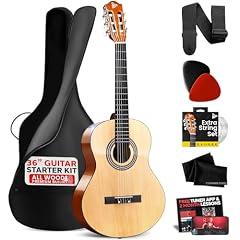 Pyle Junior Acoustic Guitar Kit, 36" Natural