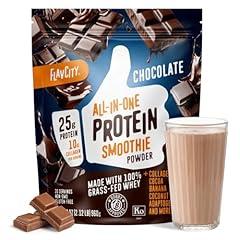 FlavCity Chocolate Grass-Fed Whey Protein Smoothie
