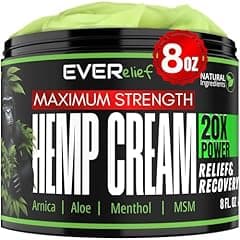 Everelief Hemp Relief Cream 8 OZ