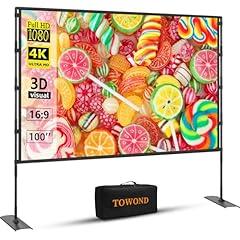 Towond 100-Inch Portable Projector Screen
