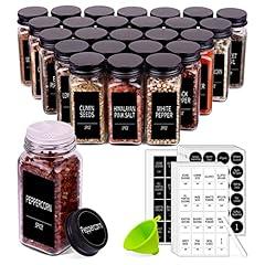 Churboro 48 Glass Spice Jars Set