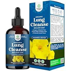 Organic Mullein Leaf Drops - Lung Detox Supplement