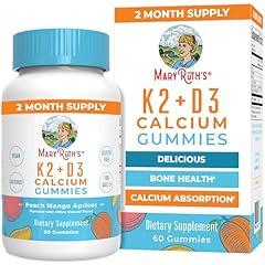 MaryRuth Organics Calcium with Vitamins D & K2 Gummies